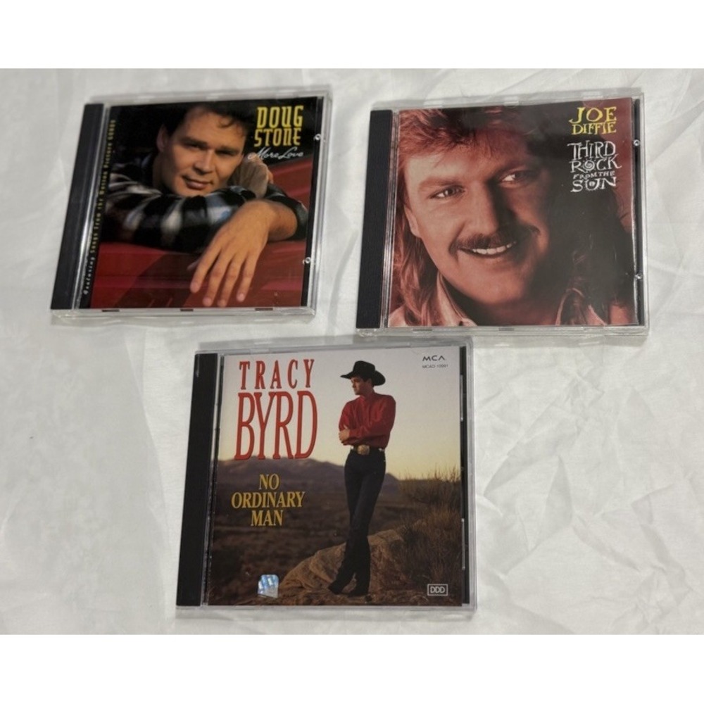 Lot Of 4 Country Music CDs Doug Stone, Joe Diffie, Tracy Byrd